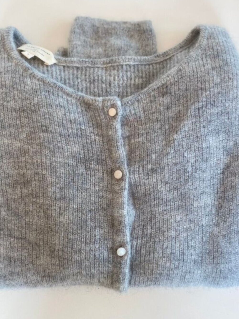 Sezane Gaspard Cardigan — Mottled Grey — Size S - Picture 1 of 8